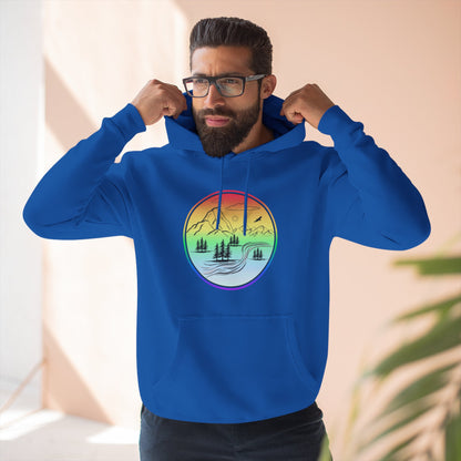 Natures Sunset Fleece Hoodie - Perfect for Outdoor Adventures, Gifts for Sports Lovers, Casual Wear, Winter Wardrobe