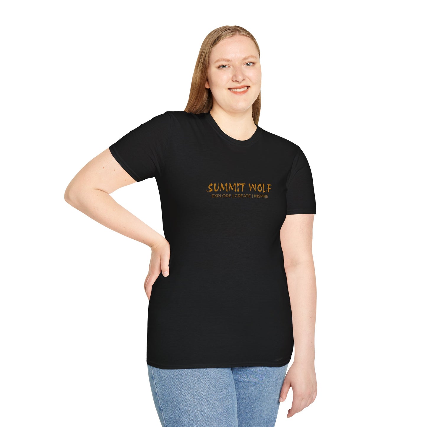 Summit Wolf Howling Double Print Unisex T-Shirt