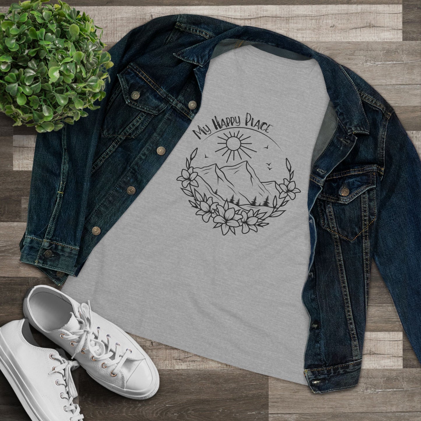 My Happy Place Women's Cotton Tee