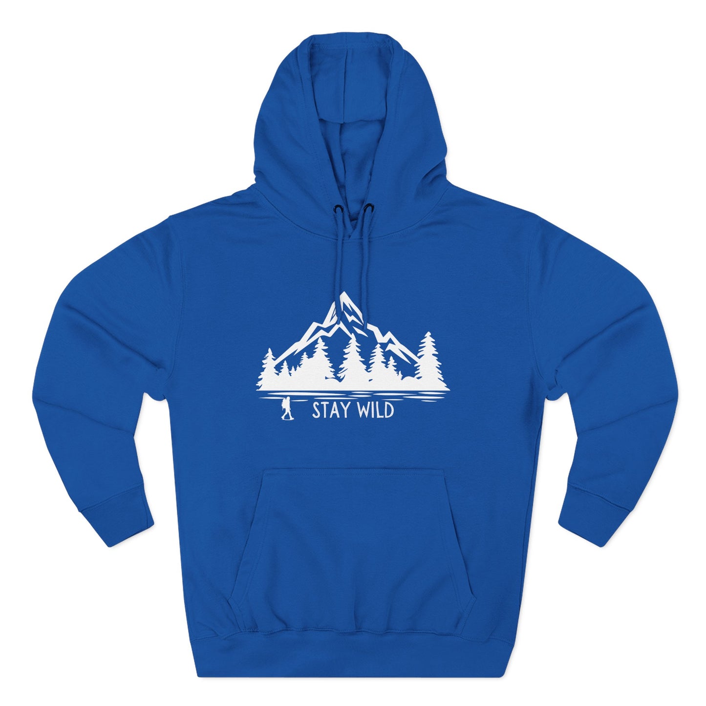 Stay Wild - Fleece Hoodie - Perfect for Outdoor Adventures, Gifts for Nature Lovers, Casual Wear, Winter Wardrobe