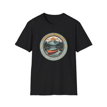 Summer Mode On, Nature Unplugged Unisex Softstyle T-Shirt