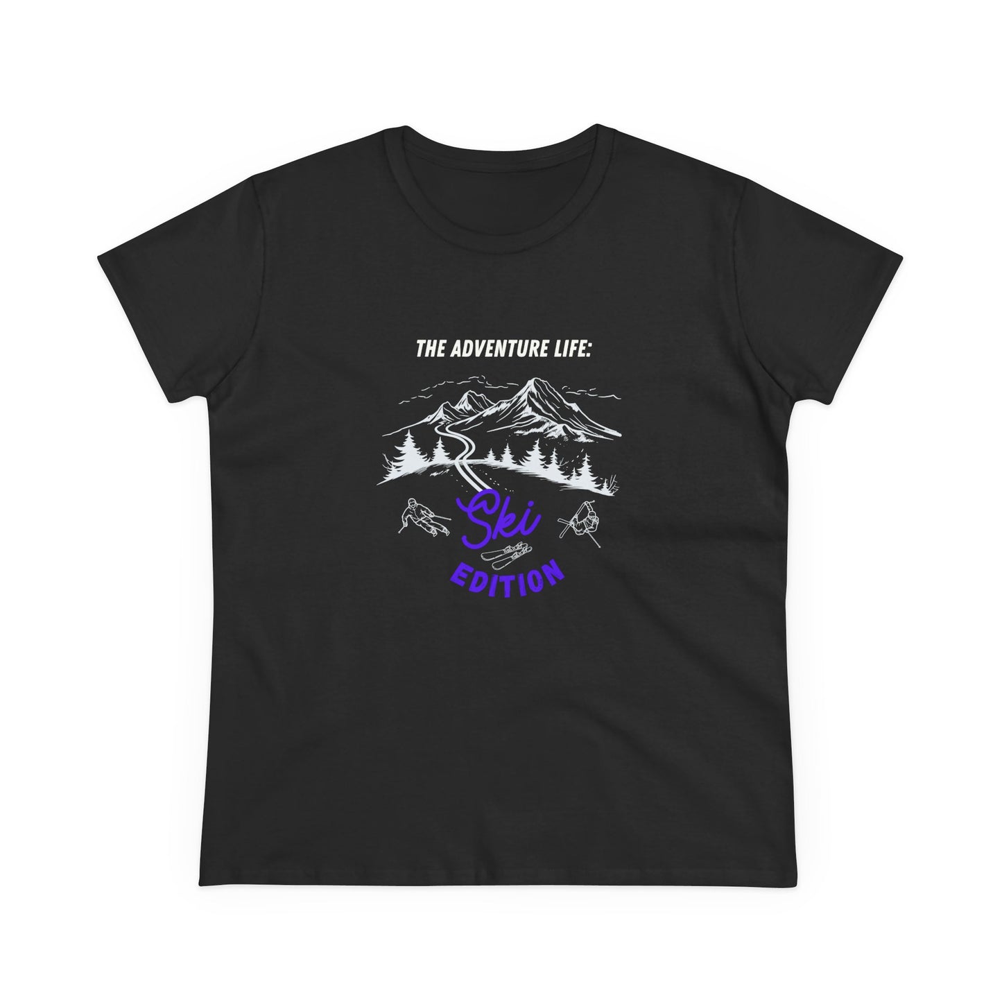 Women's The Adventure Life: Ski Edition Midweight Cotton T-Shirt