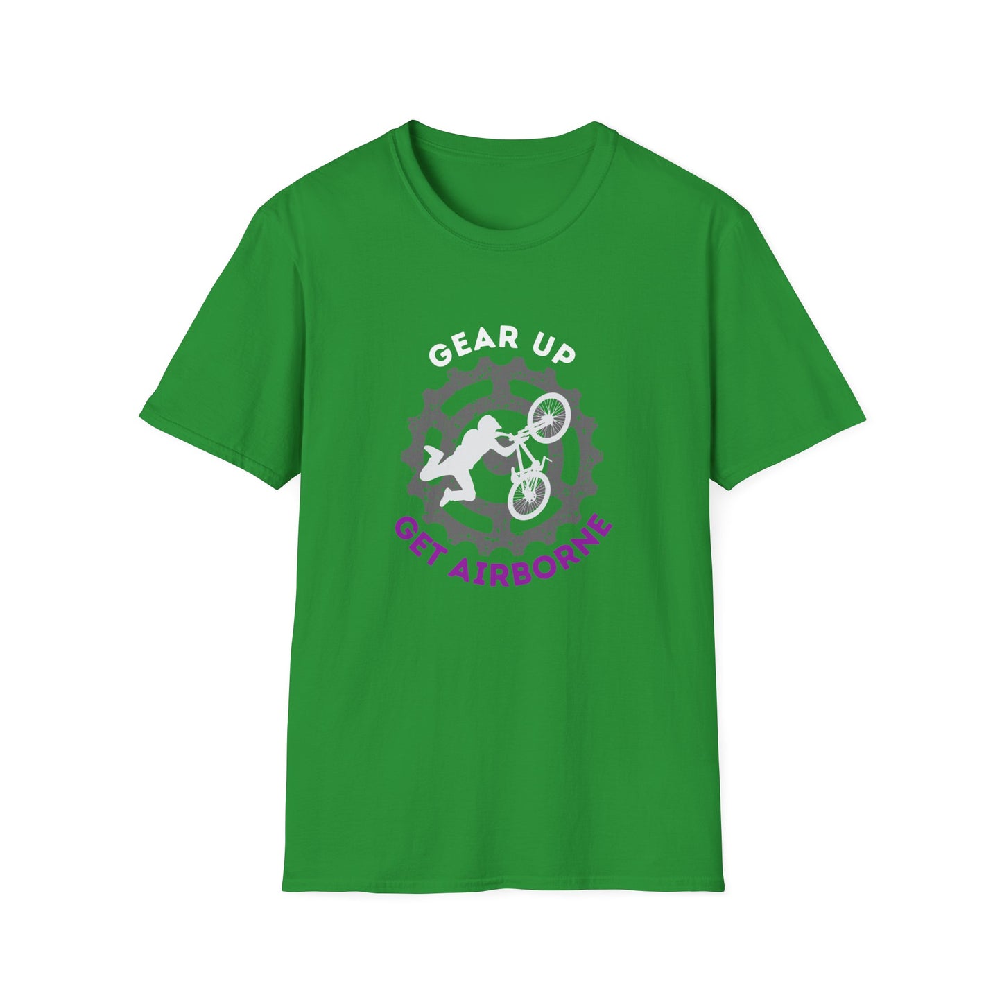 Mountain Bike/BMX Unisex T-shirt: Gear Up Get Airborne