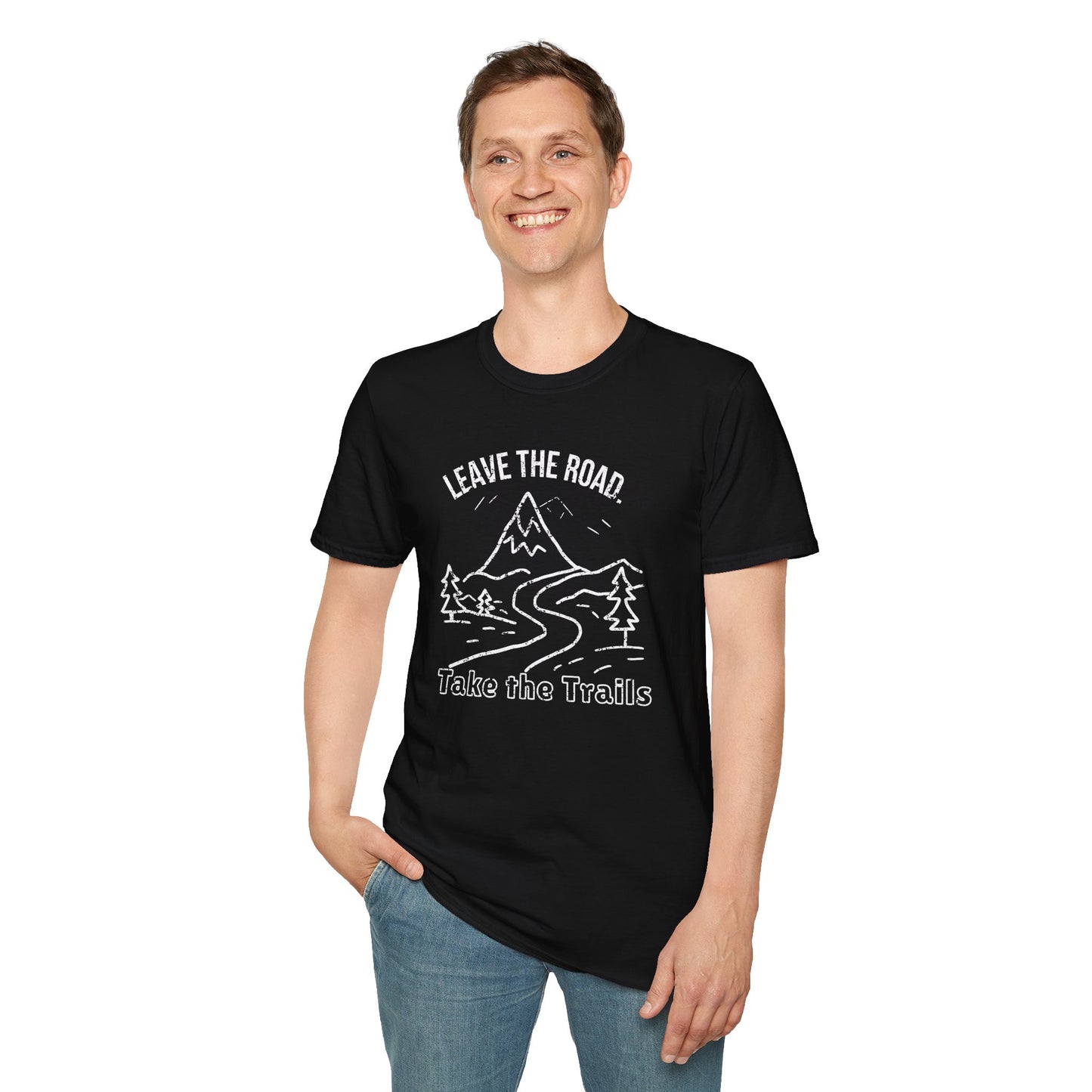 Leave the Road, Take the Trails Unisex Softstyle T-Shirt