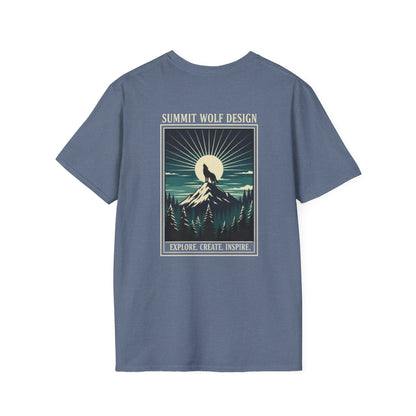 Howling Summit Wolf Japanese Ukiyo-e T-Shirt