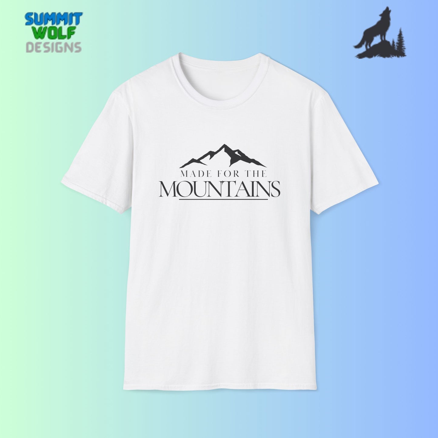Made for the Mountains Adventure Unisex Softstyle T-Shirt