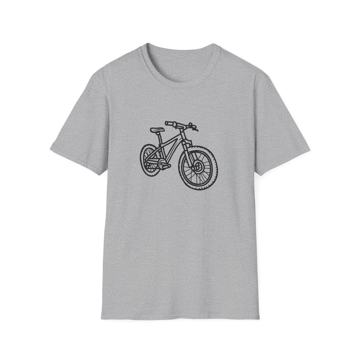 Mountain Bike Unisex T-Shirt - Outdoor Adventure Drawing