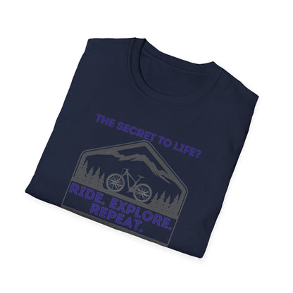 Mountain Biking Life Philosophy Quote Mountain Bike Unisex T-Shirt