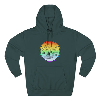 Natures Sunset Fleece Hoodie - Perfect for Outdoor Adventures, Gifts for Sports Lovers, Casual Wear, Winter Wardrobe