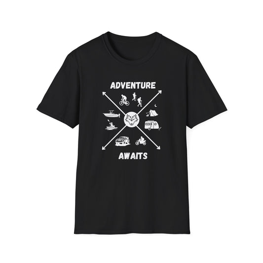 Adventure Awaits Cross Unisex Softstyle T-Shirt