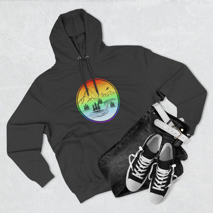 Natures Sunset Fleece Hoodie - Perfect for Outdoor Adventures, Gifts for Sports Lovers, Casual Wear, Winter Wardrobe