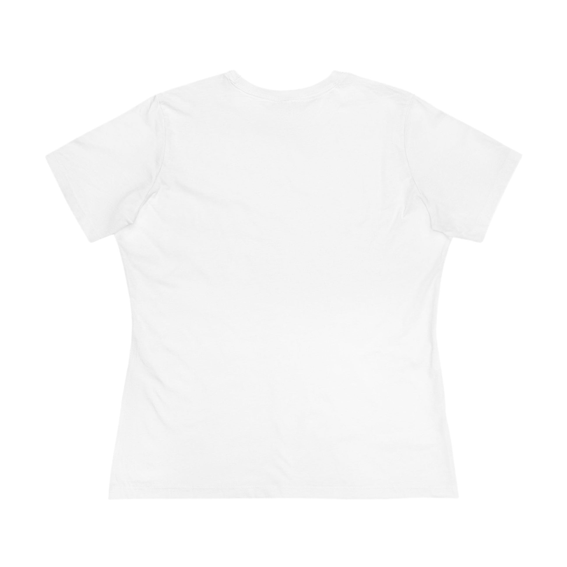 Back of white Stay Wild white t-shirt on a white background